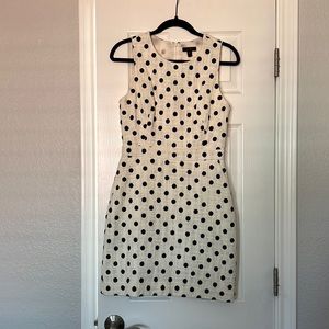 J crew polka dot sheath dress